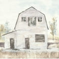thumbnail image 2 of Paschke, Chris 20x20 Black Ornate Wood Framed with Double Matting Museum Art Print Titled - White Barn VI, 2 of 4