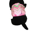 thumbnail image 3 of Barkertime Pink Flower Chevron Washable Dog Belly Band Male Wrap - Made in USA, 3 of 8