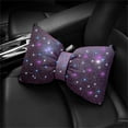 thumbnail image 1 of 2023 Shiny Rhinestone Bow Car Headrest Neck Pillow for Women Driver Back Support and Relaxation Accessory, 1 of 6