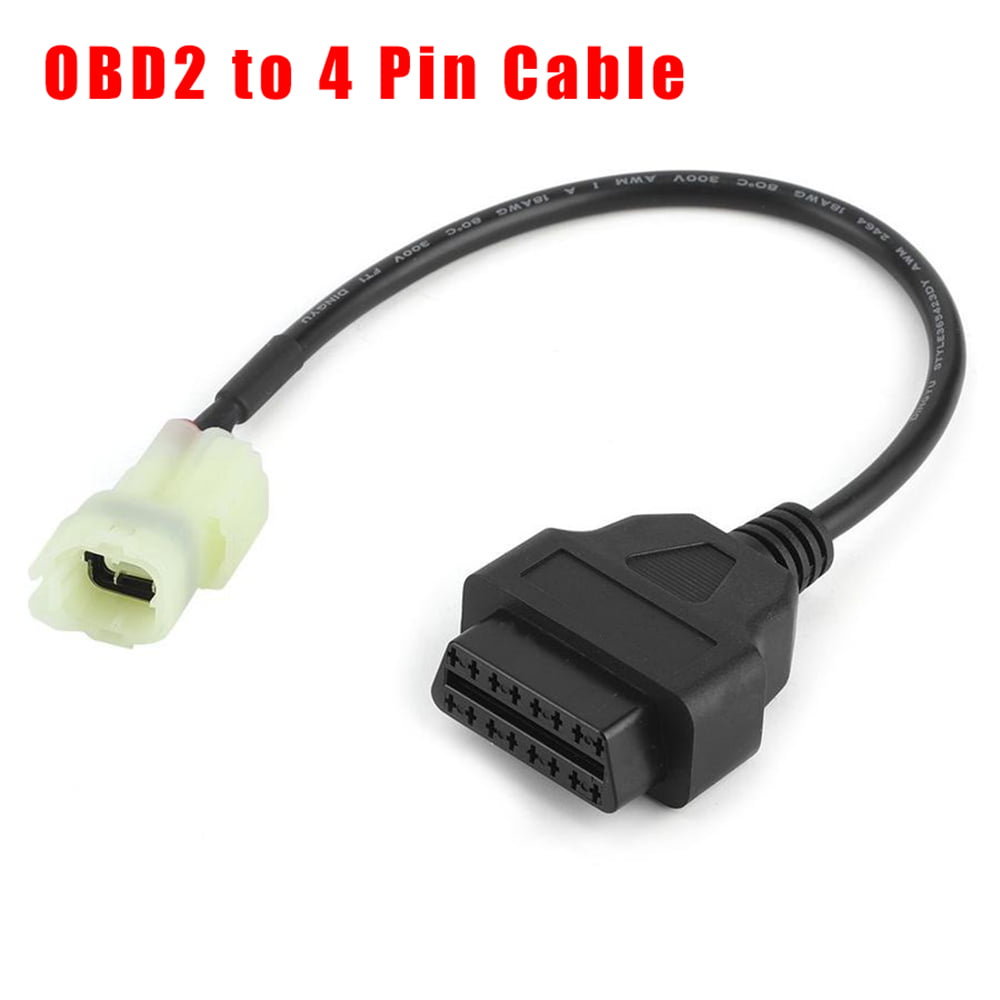 4 Pin OBD2 Diagnostic Code Reader Adapter Scanner CABLE for HONDA Motorcycle ATV