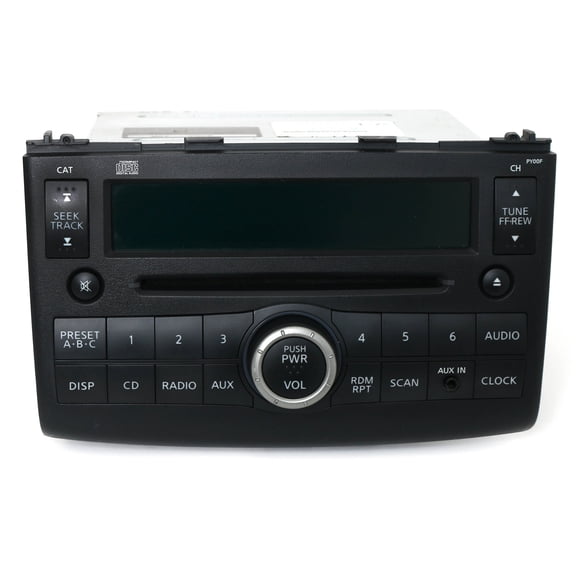 Restored 2009-10 Nissan Rogue AM FM CD Player w Aux In Input 28185JM00B Face PY00F (Refurbished)