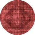 thumbnail image 1 of Ahgly Company Indoor Round Oriental Red Industrial Area Rugs, 6' Round, 1 of 4