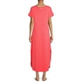 thumbnail image 5 of Time and Tru Women's Maxi Dress with Short Sleeves, 5 of 6