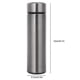 thumbnail image 4 of 500ml Portable Stainless Steel Insulated Vacuum Water Bottle with Temperature Display, Suitable for Various Brands, Stainless Steel Color, 4 of 5