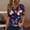 Tops-880Multicolor, variant on Xdegoge 4Th of July Patriotic T Shirts for Women USA American Flag Short Sleeve V Neck Stars and Stripes Casual Fit Floral Rose Graphic Summer Tops