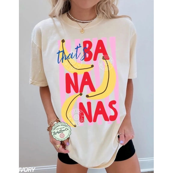 That’s Bananas Shirt, Summer Fruit Tshirt, Food Pun Shirt, Retro Graphic Tee, Banana Graphic Tee, Trendy Summer Shirt