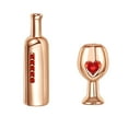thumbnail image 2 of Xihbxyly Ofertas de hoy Exquisitos pendientes de piedra natal, metales y copa de vino para mujeres y niñas, joyería, regallo de cumpleaños, 2 of 2