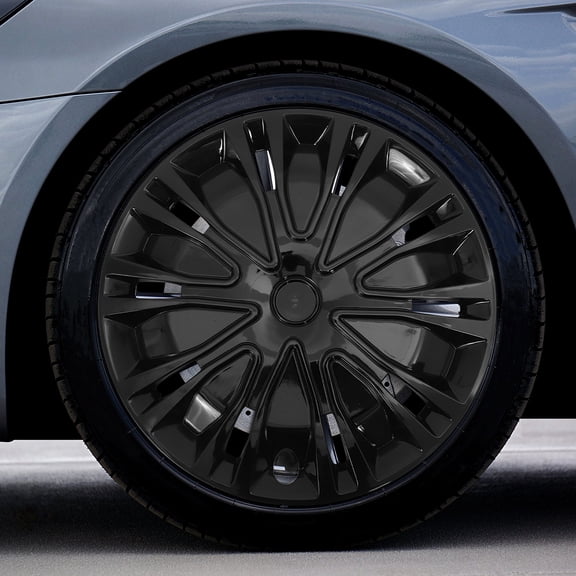 ibasenice Wheel Hub Caps For Car Wheel Cover Black 13 Inch Round Decorative Hubcaps 1Pack