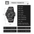 thumbnail image 3 of JGJJUGN Men's Waterproof Digital Sports Watch with Luminous Display, Outdoor Adventure Watch, Electronic Stopwatch, Multi-Function Fitness Tracker for Hiking, Camping, Running, Swimming, 3 of 9