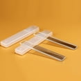 thumbnail image 3 of UDIYO Mini Portable Clear Glass Nail File Rectangle Manicure Polisher Buffer with Box, 3 of 7