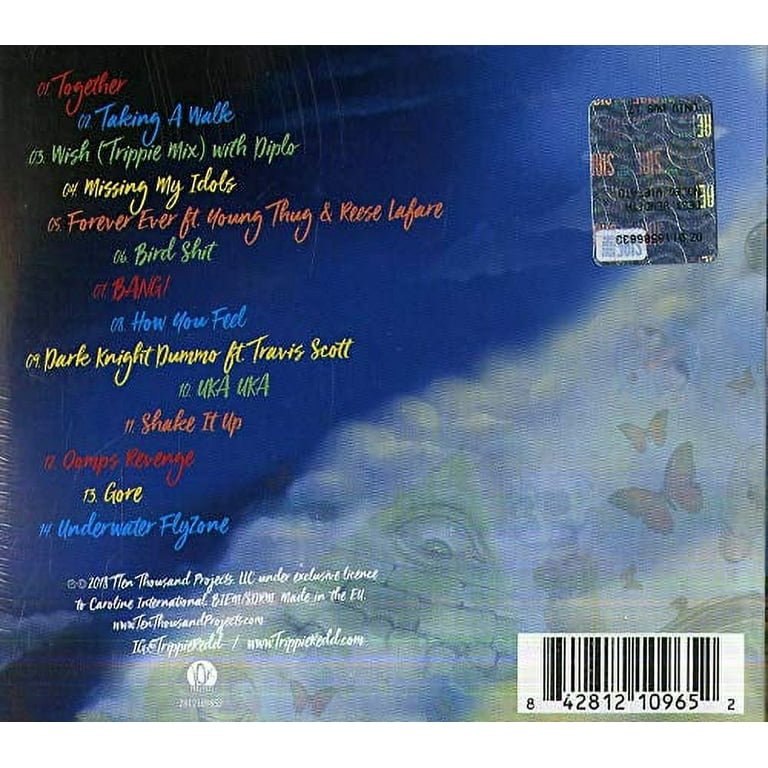 【サイン付き】Trippie Redd CD RAPPER TRIPPIE REDD SIGNED FRAMED 'TRIP AT KNIGHT' CD COVER ALBUM