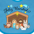 thumbnail image 4 of Inktastic Feliz Navidad Cute Nativity Scene Boys or Girls Baby Bib, 4 of 4