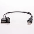 thumbnail image 4 of Lefu USB 2.0 A Male To 2 Dual USB Female Jack Y Splitter Hub Power Cord Adapter Cable, 4 of 8