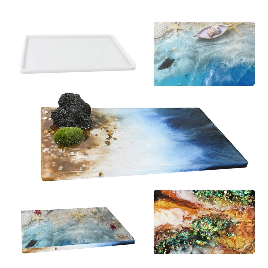 Large Rectangular Silicone Mold Resin Art Molds Clay Crafts Molds for DIY Crafts