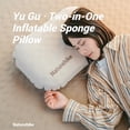 thumbnail image 4 of Naturehike, Inflatable Sponge Pillow, 2-in-1 Portable Inflatable Pillow for Sleeping, Stain-repellent Backpacking Sleeping Pillow, Ultralight Camping & Travel Pillow, Adjustable Height, Noiseless., 4 of 18