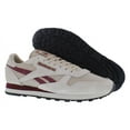 thumbnail image 4 of Reebok Classic Leather Unisex Shoes Size 8.5, Color: Modern Beige/Alabaster/Classic Burgundy, 4 of 4