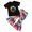 Black, variant on Gerichy Girls Summer Outfits, Toddler Girls Ruched Solid Tops Shorts Set Casual Clothes Outfits