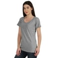 thumbnail image 3 of Inkmeso Inkmeso Womens Scoop-Neck T-shirt Short Sleeve Summer Basic Tee, 3 of 7
