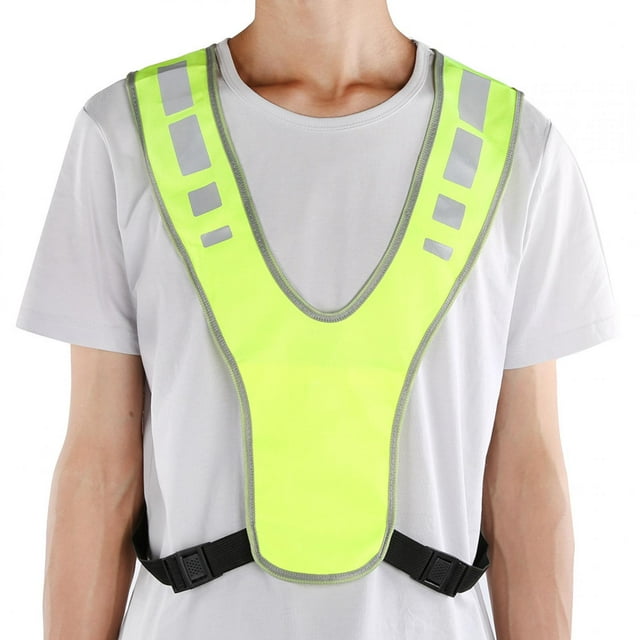 High Visibility Reflective Vest Vest, Night Running Vest, Breathable Vest With LED Light For Outdoor