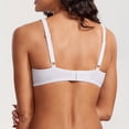 thumbnail image 3 of Womens Wirefree Molded Cup Bra,Wide Straps Full Coverage Smooth Fabric Support White 34B, 3 of 5