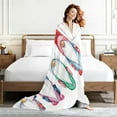 thumbnail image 7 of Yibo Mardi Gras Blanket Flannel Soft and Comfortable Anti-static Bed Sofa Blanket, 7 of 7