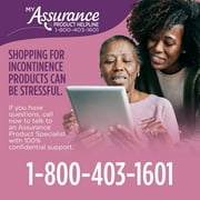 (4 pack) Assurance Womens Incontinence and Postpartum Underwear, S/M, Maximum Absorbency, 19 Count