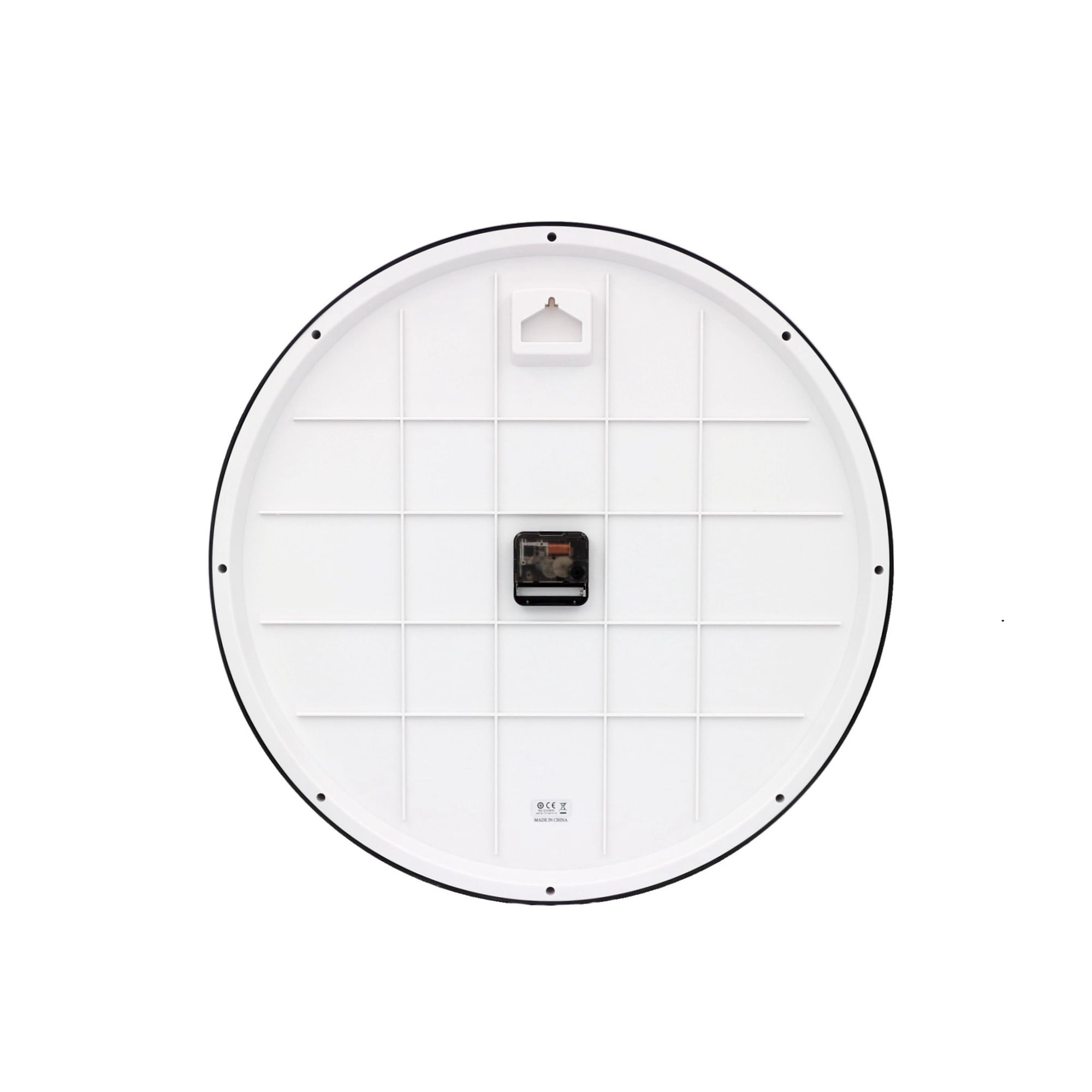 Seiko 20" Ultra Modern Gray Framed Wall Clock, Quartz, Analog, QXA563SLH