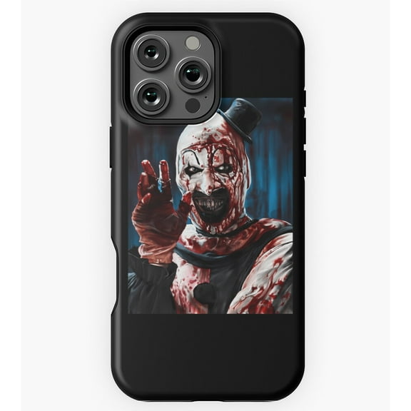 The Clown Creepy Drawing Horror Art GA1603 Phone Case for iPhone 11 to 17 Pro Max