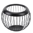 thumbnail image 2 of LAZIOEGR 100+ Capacity Iron Coffee Pod & Tea Organizer – Compact Wire Basket, Black, Space-Saving Design for Coffee Bar Counter, 2 of 12