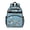 Basset Hound and, variant on Basset Hound and Floral Blue Pattern Backpack for School, Cute School Bag with Adjustable Shoulder Straps and Padded Back, 15.25"x11.5"x5.25"