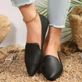 thumbnail image 2 of Womens Dress Shoes 2025 Fashion Leather Pointy Toe Oxfords Slip on Loafers Formal Business Office Work Flats, 2 of 7
