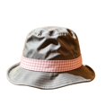 thumbnail image 4 of XIAOCHA Mens Ginghamâ Bucket Hat Solid Fisherman Hat Outdoor Headwear,Pink, 4 of 4