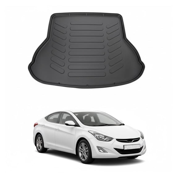 Cargo Liner Fits Hyundai Elantra 2010-2015 | Waterproof TPE Heavy Duty Cargo Mat