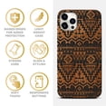 thumbnail image 4 of Case Yard Wooden Case for iPhone-11-Pro Soft TPU Silicone cover Slim Fit Shockproof Wood Protective Phone Cover for Girls Boys Men and Women Supports Wireless Charging Carpet Pattern Design, 4 of 7