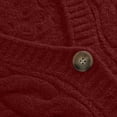 thumbnail image 4 of LIaqionyy Cardigan Sweaters for Women Fashion V Neck Long Sleeve Cable Knit Sweater Button down Spring Outwear, 4 of 5