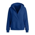thumbnail image 7 of QQZ 2026 Fall Winter Wrap V Neck Pullover Hoodies For Women, Loose Sweatshirt For Women, Comfy Hoodies For Women With Kangaroo Pocket, 7 of 7