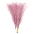 thumbnail image 1 of 4 Paquetes de Hierba Pampas Falsa de 17 Pulgadas 6 Tallos Hierba Artificial para Decoración, Marrón Rojo, 1 of 6