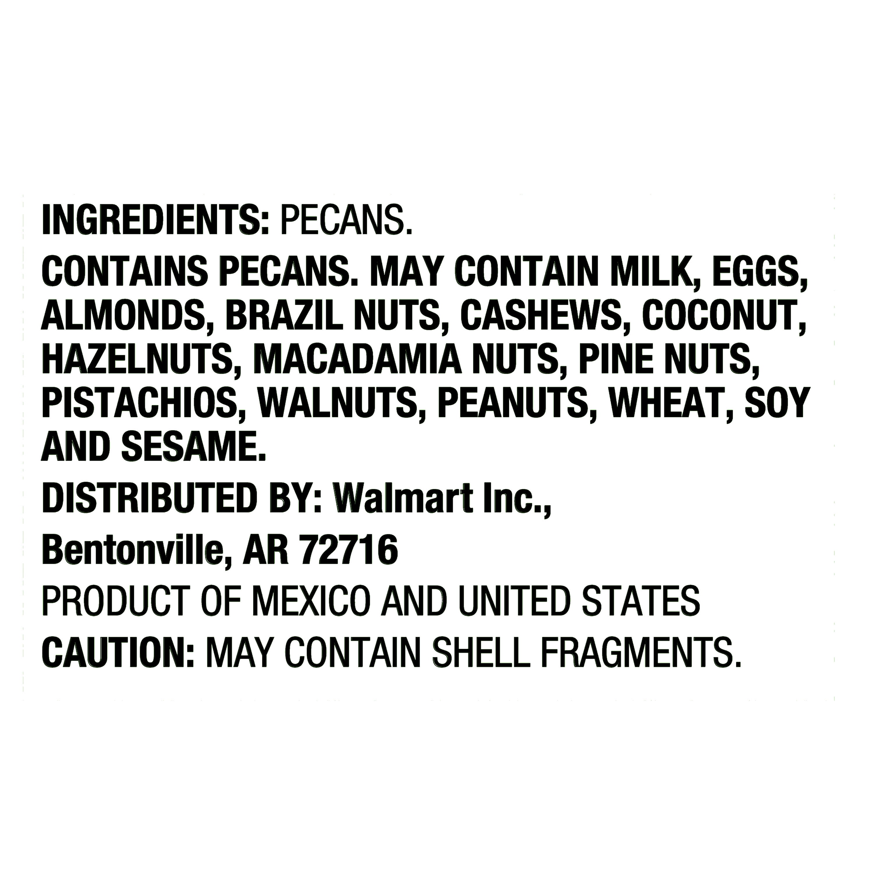 Great Value Chopped Pecans, 24 oz