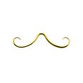 thumbnail image 2 of Luxe Modz Mustache Septum Nose Ring Surgical Steel Gold IP Funny Septum Piercing Curved 14 Gauge and 16 Gauge, 2 of 6
