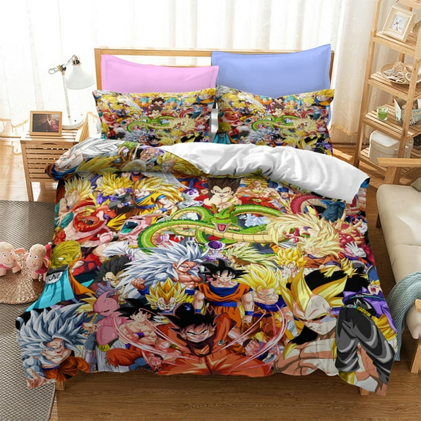 Anime Dragon Ball Z Bedding Bed Set Twin Full Queen King Size Goku