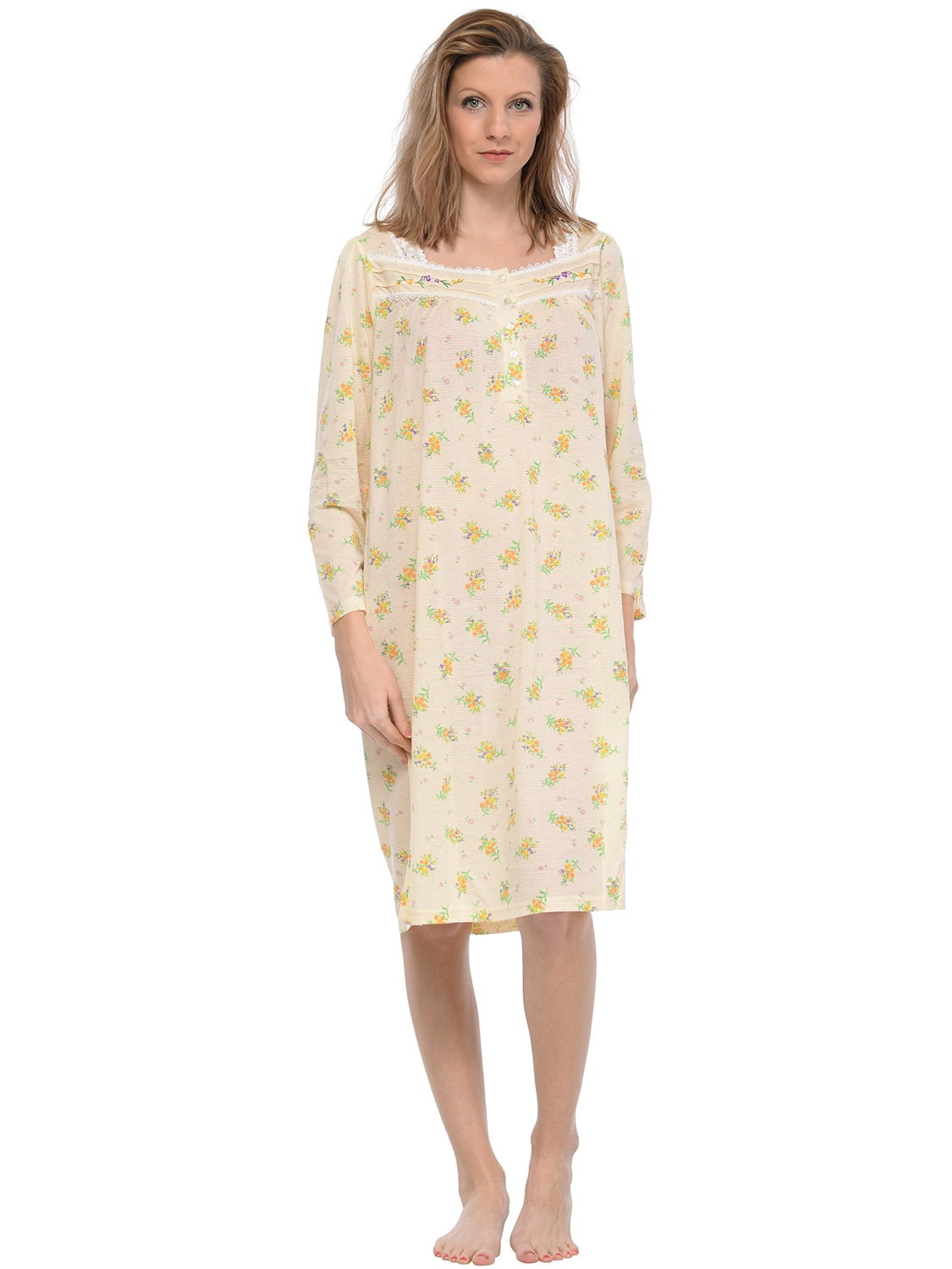long thermal nightgown