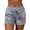 Grey, variant on Women's 4th of July USA Flag Graphic Print Athletic Shorts Mid Rise Elastic Drawstring Casual Activewear Shorts
