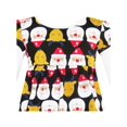 thumbnail image 4 of Robe Fille Noël Père Noël Renne 2-en-1 Haut Robe 3 Ans, 4 of 5