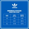 thumbnail image 3 of Adidas Trefoil Crew 6 Pairs Unisex Socks Size 6-12, Color: White, 3 of 8