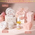 thumbnail image 5 of SPA Gift Basket for Women, 10 Pcs Self Care Kit with Rose in Glass Dome & Affirmation Cards, Teen Girl Gifts Trendy Stuff Set, Birthday Mothers Day Get Well Gift for Mom Her, Pink, 5 of 9