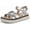 Silver Metallic, variant on Women's Solana Strappy Platform Sandal Silver Metallic 5W