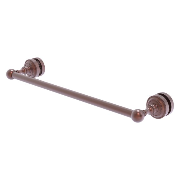 Dottingham Collection Shower Door Towel Bar - Antique Copper / 18 Inch