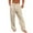 Beige, variant on HOWPAY Lounge Pants Men Solid Color Loose Fit Elastic Waist Comfy Workout Pants with Pockets Stretchy Lightweight Wide Leg Soft Baggy Trousers Beige XXXL