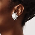 thumbnail image 3 of Primal Silver Sterling Silver CZ and Simulated Pearl Non-pierced Earrings, 3 of 4