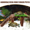 thumbnail image 5 of Nvzi Plataforma de resina para tortugas y reptiles, decoración para terrarios, accesorios para trepar con forma de león y lagarto, 1 pieza., 5 of 5